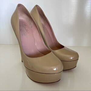 Alejandro Ingelmo Taupe Sophia Leather Platform